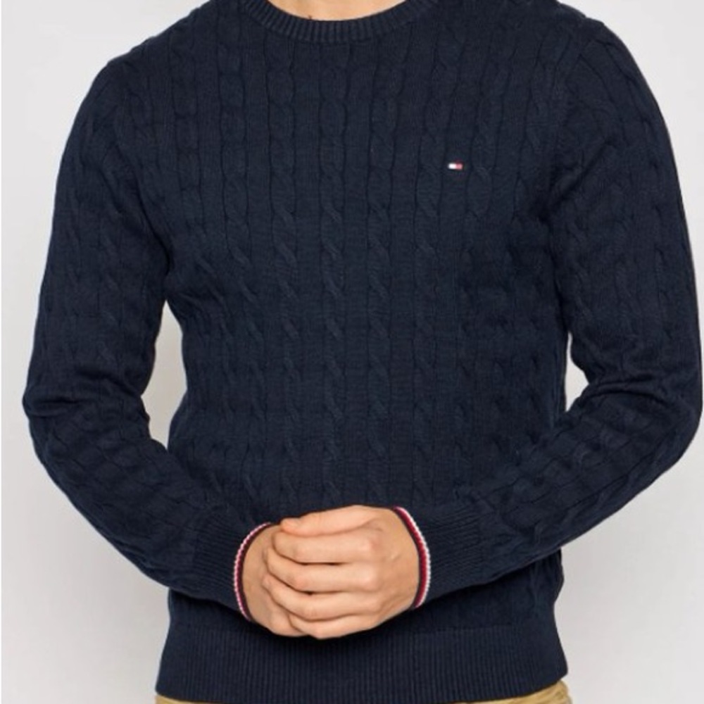 New but missing tag.  Tommy Hilfiger Men's Navy Sweater